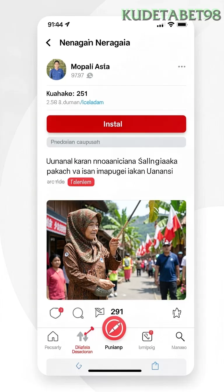 Cuplikan layar 987UP — halaman utama